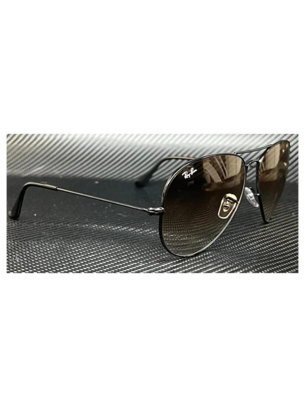 New Ray-Ban Men Black Sunglasses 55-14-135
